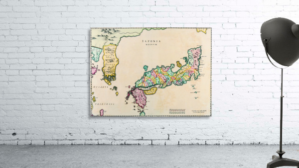 Ancient Japan Map 2 Wall Preview