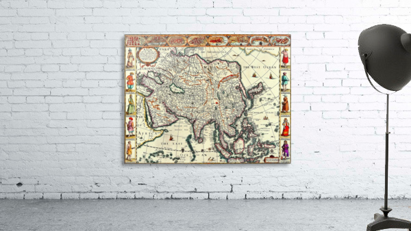 Ancient Asia Map Wall Preview