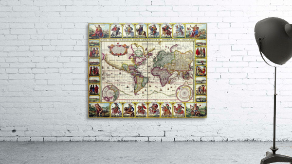 Ancient World Map 9 Wall Preview