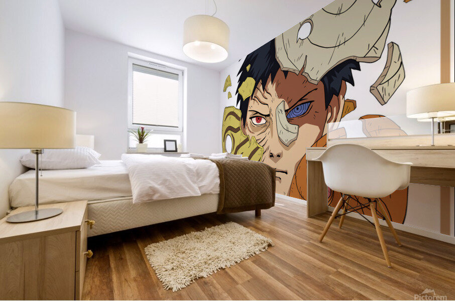 Obito Uciha Broken Mask Mural print