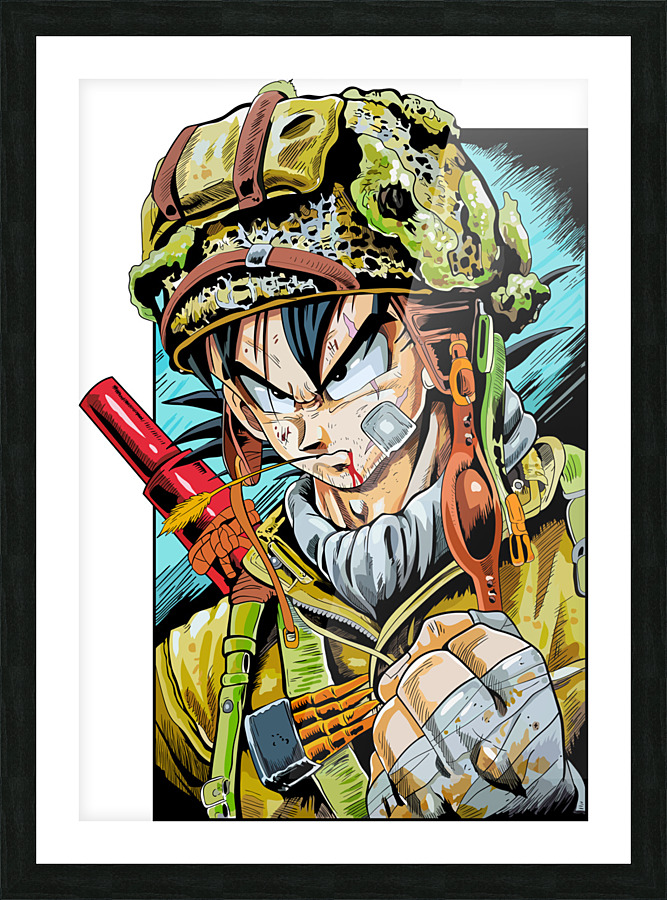 GOKU ARMY Picture Frame print