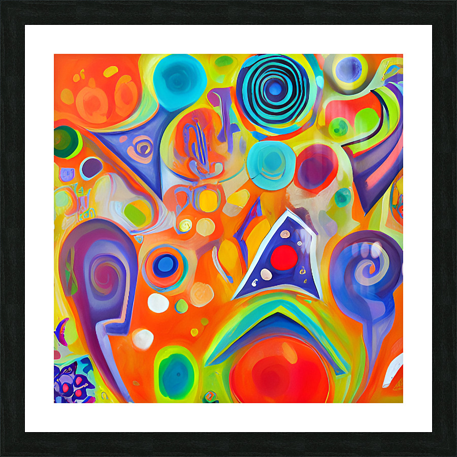 Color Cascade Picture Frame Printing