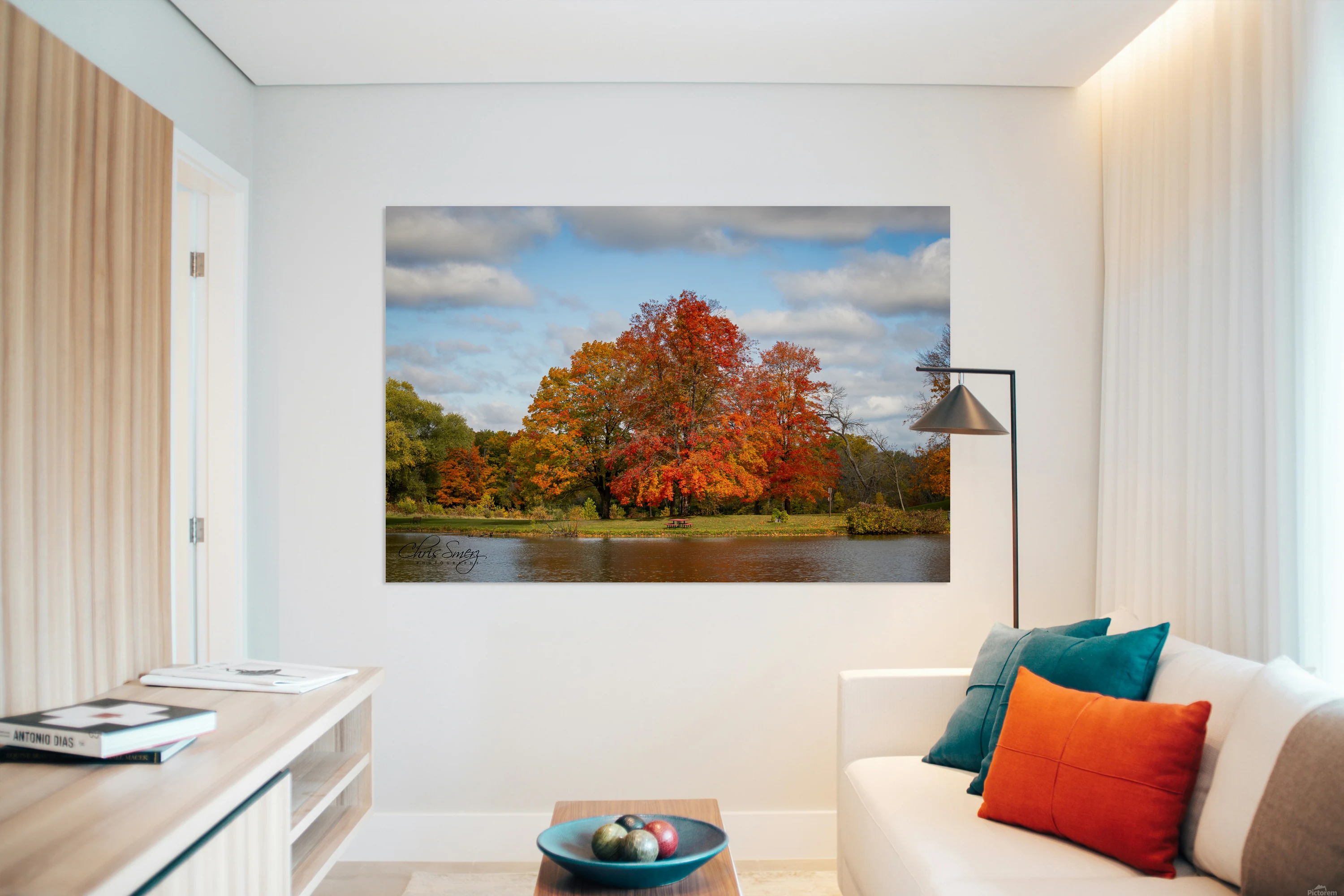 Autumn Trees Lakeside Photography