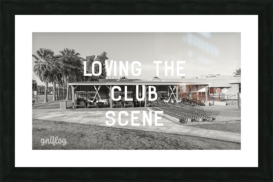 clubscene Picture Frame print