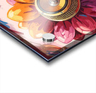 flower microphone with bee Acrylic print