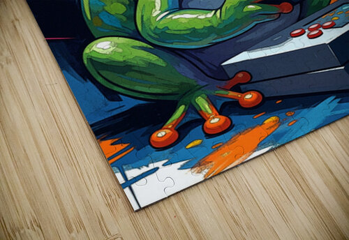 frog playing game Brainart puzzle