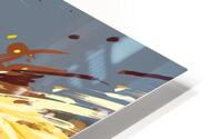 burger vs pizza HD Metal print
