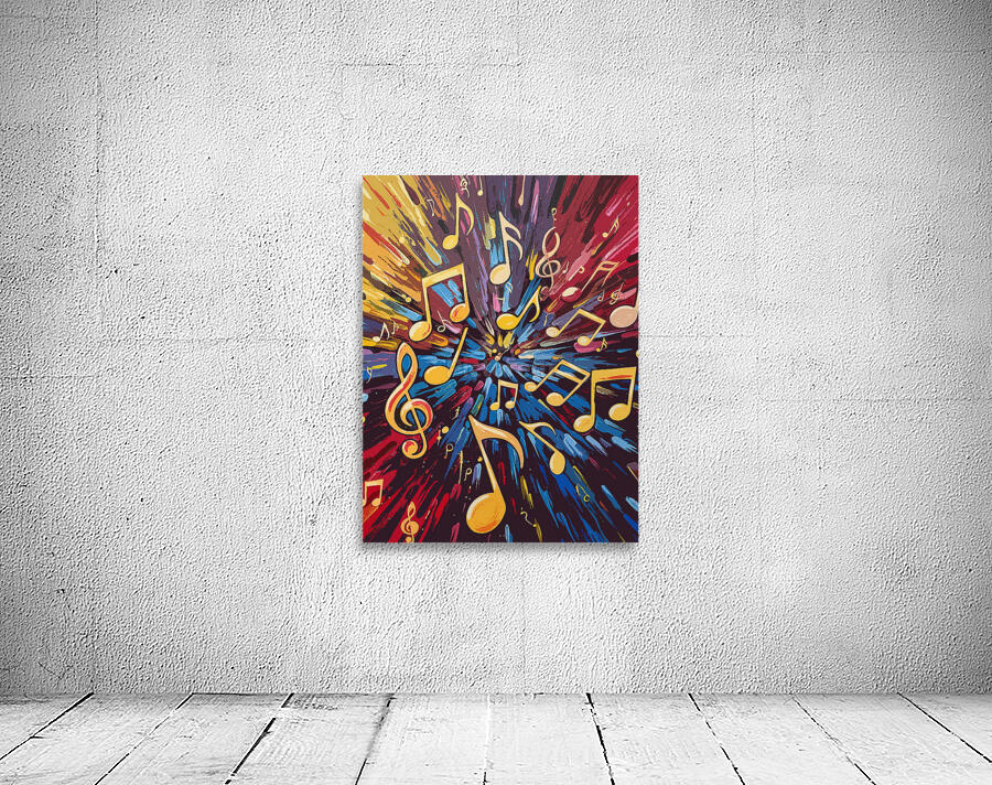 Musical Notes Flying Wall Preview