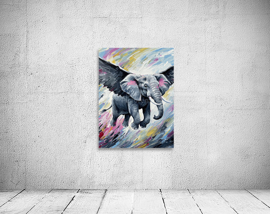 flying elephant Wall Preview