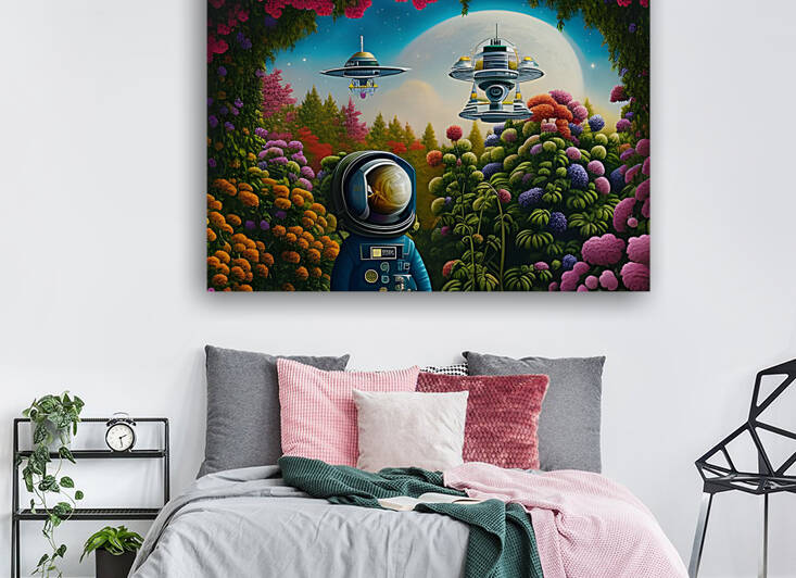 Garden Astronaut  Reproduction