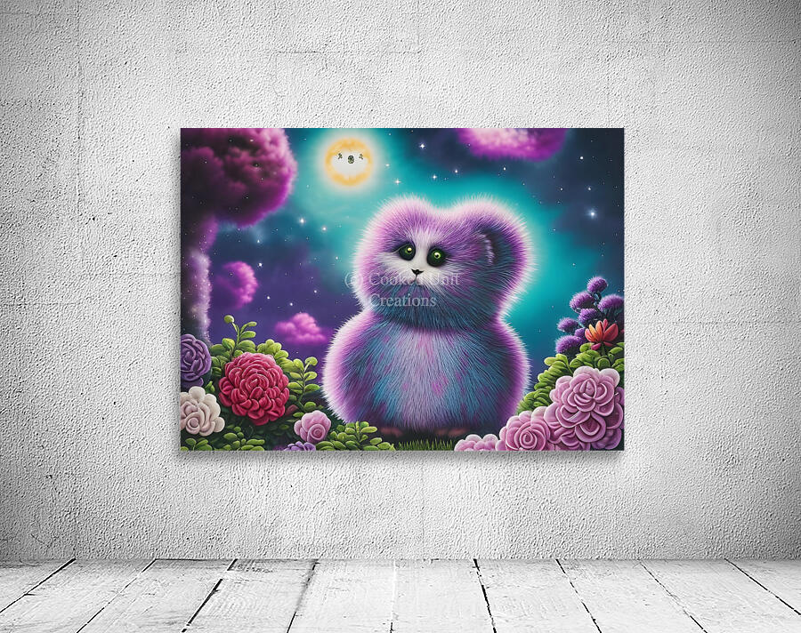 Rainbow Floof Monster  Wall Preview
