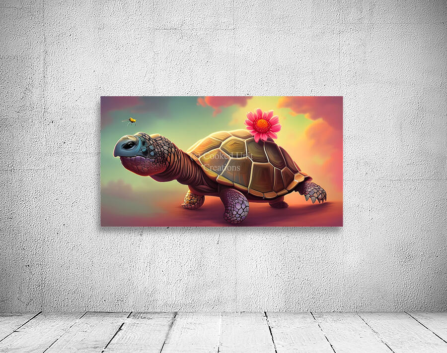 Flower Tortoise  Wall Preview