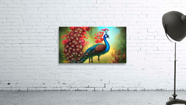 Peacock 2 Wall Preview