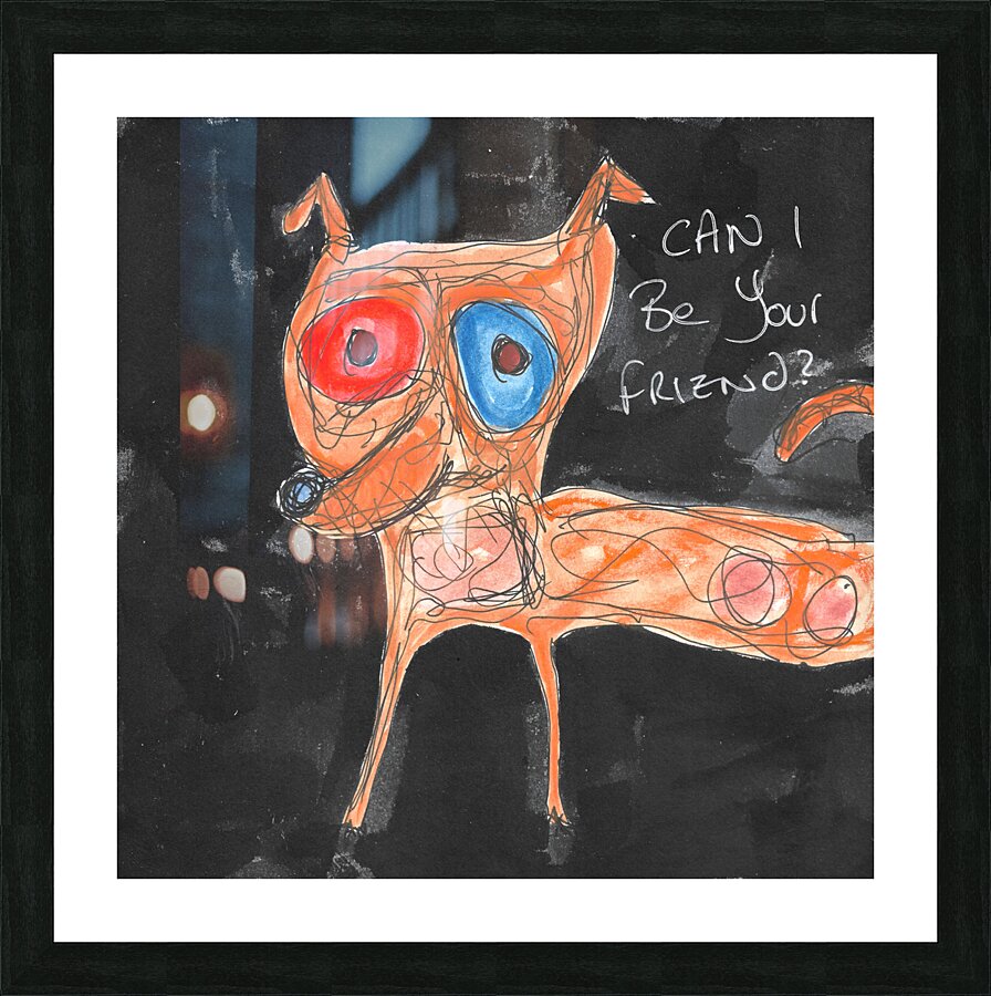 Be MY friend Picture Frame print