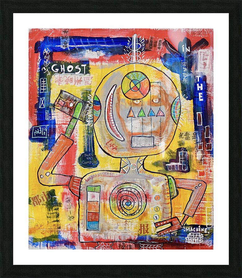 Ghost in the Machine Picture Frame print