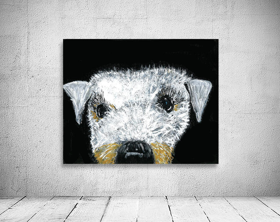 Schnauzer portrait Wall Preview