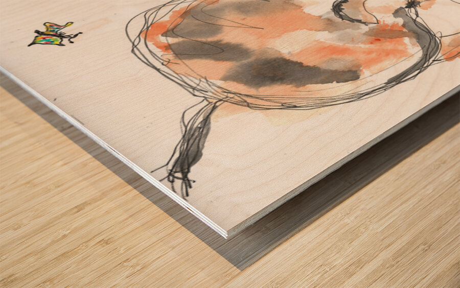 Butterfly Wood print