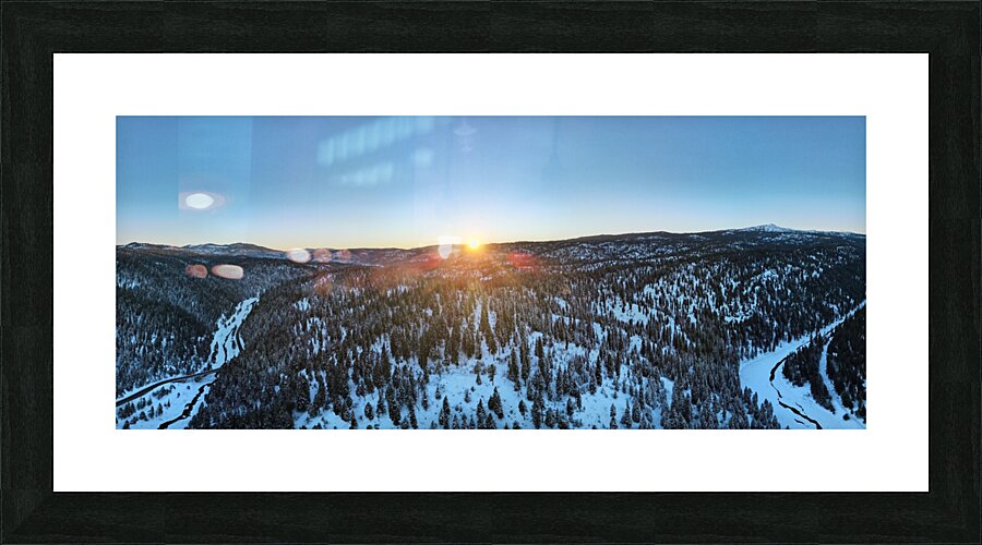 View from On High Picture Frame print