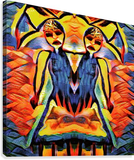 Rainy Day Twins  Canvas Print