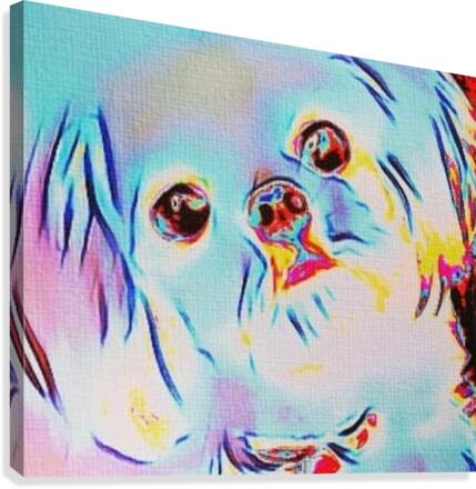 Iridescent Doggy Canvas Print
