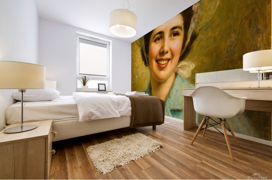 Easter Bonnet Lady Mural print