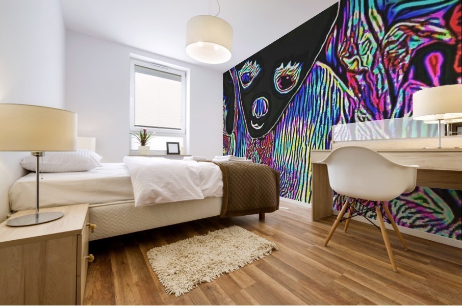Neon Dreams Mural print