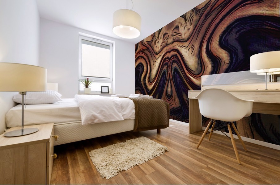 Abstract Monk Mural print