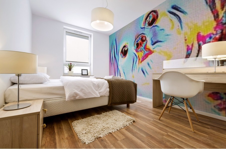 Iridescent Doggy Mural print