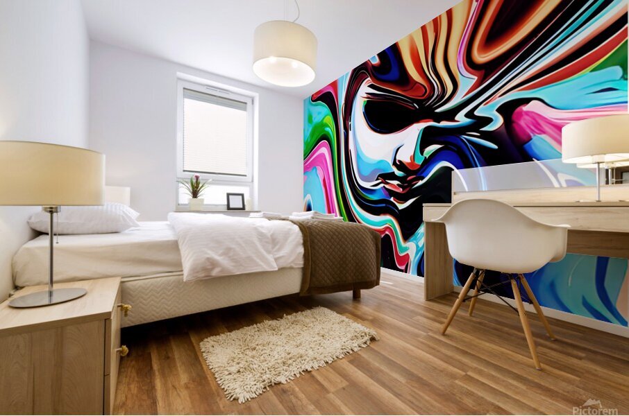 Thinking Fem Mural print
