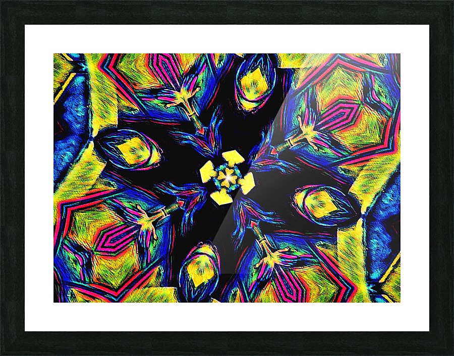 Pyschedelic Bloom Picture Frame print