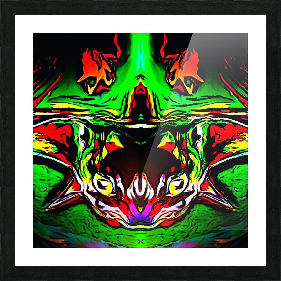 Abstract Cat Picture Frame print