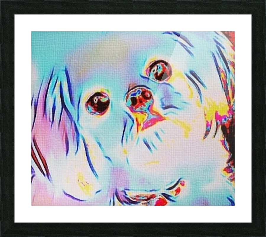 Iridescent Doggy Picture Frame print