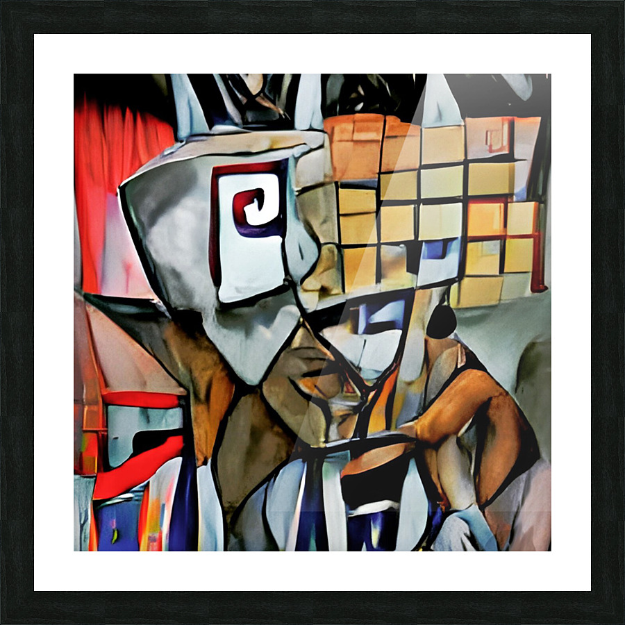 A Puzzled Mind Picture Frame print