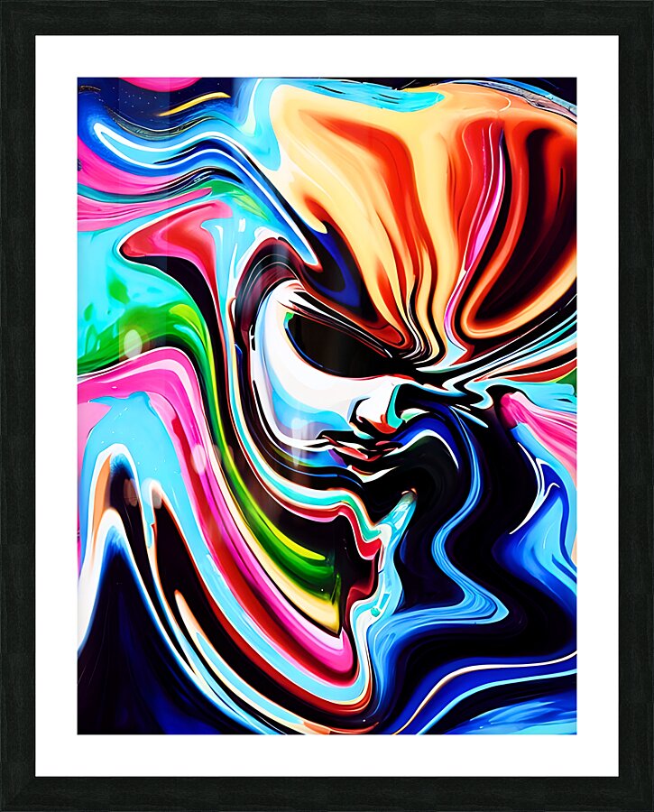 Thinking Fem Picture Frame print