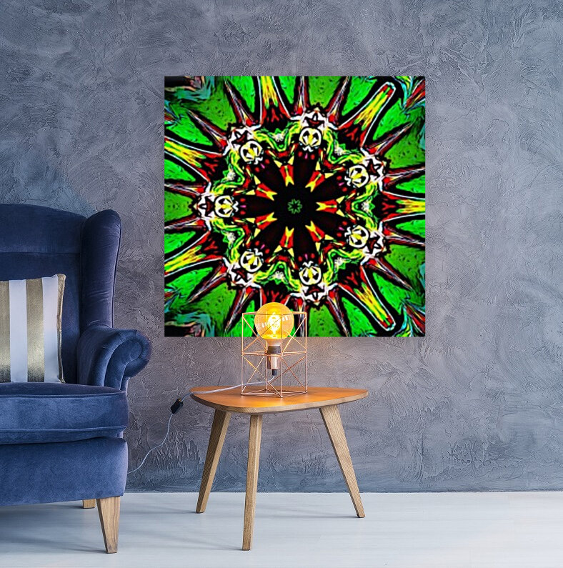 Green Virosprere abstract  Reproduction
