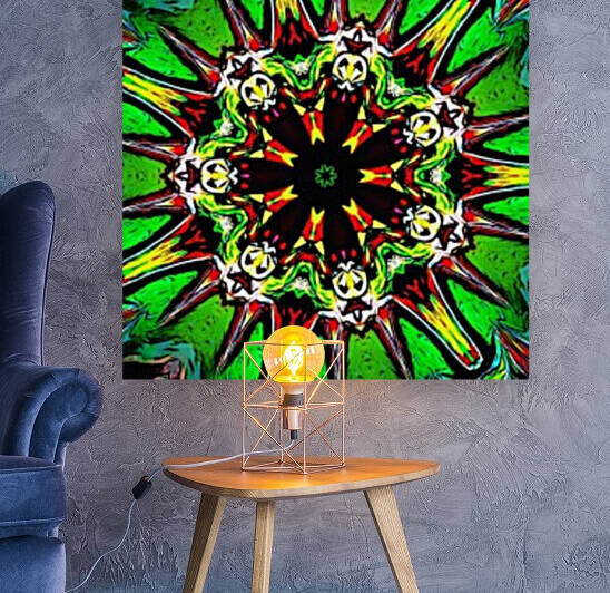 Green Virosprere abstract  Reproduction