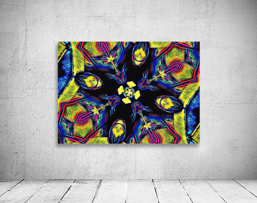 Pyschedelic Bloom Wall Preview