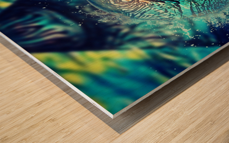 Pulled Under Wood print