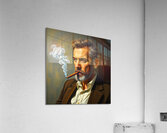 mia mornar art painting of men with a cigar simil Acrylic Print
