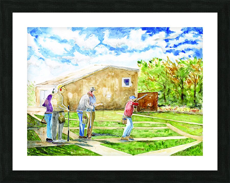 Skeet Shooting Picture Frame print