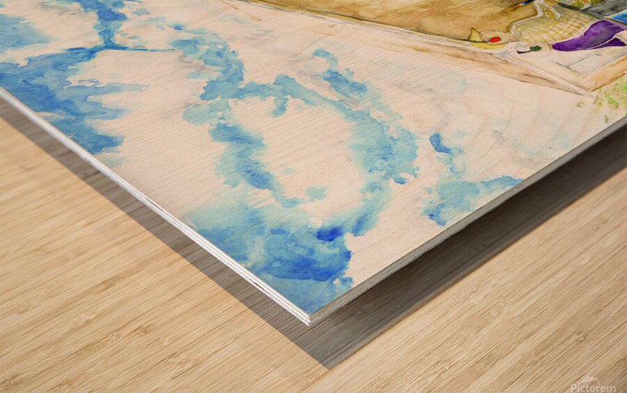 Skeet Shooting Wood print