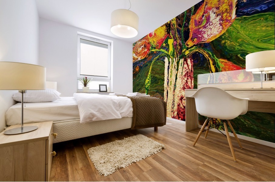 PSYCHO TULIPS   Mural print