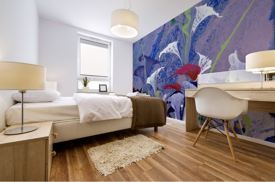 Moonflowers Mural print