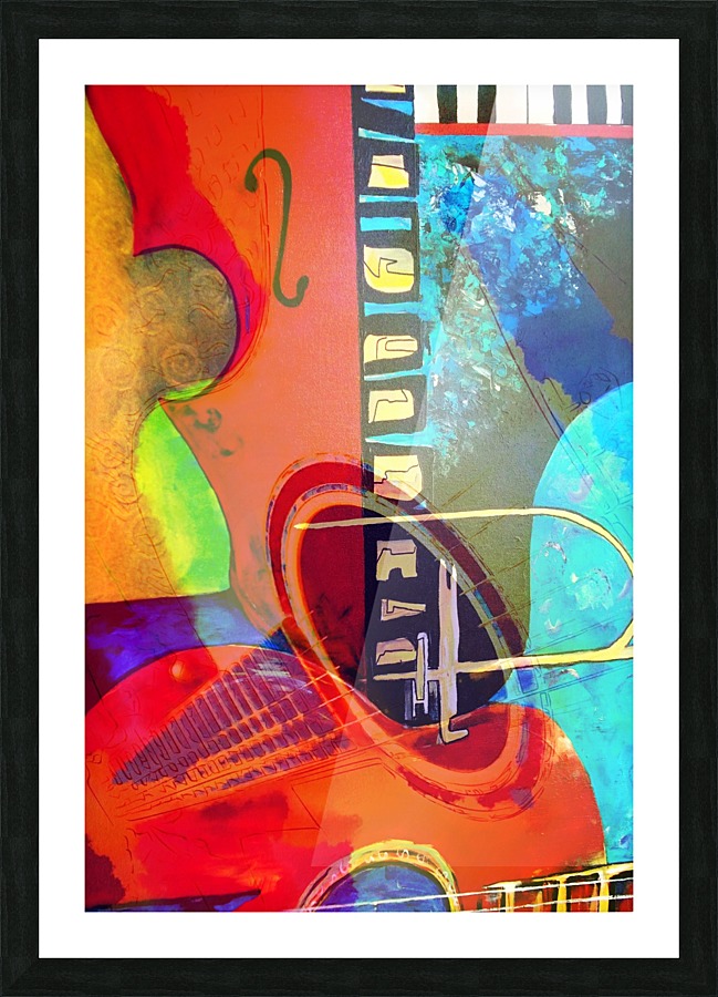 Guitaring Picture Frame print