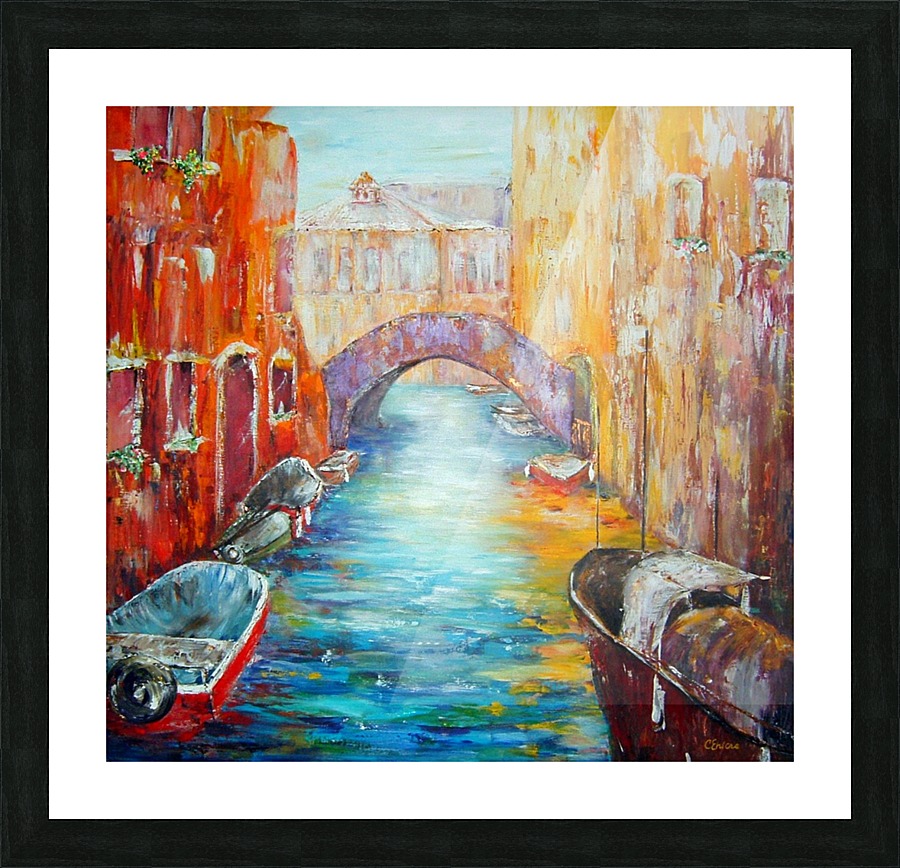 Old Venice Picture Frame print