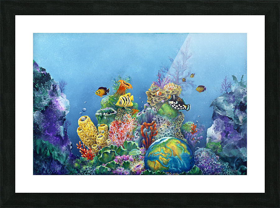 Save the Ocean 1 Picture Frame print