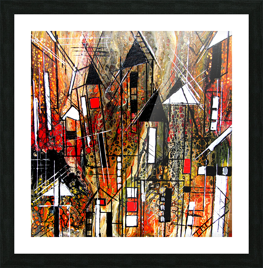 Urban Crowding  Picture Frame print