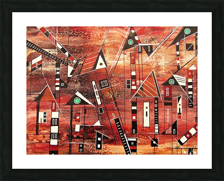 Urban Crowding 2 Picture Frame print