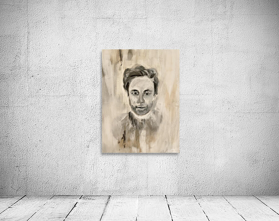 Him - 70x50cm acrylic painting on canvas by Lana Evanova Wall Preview