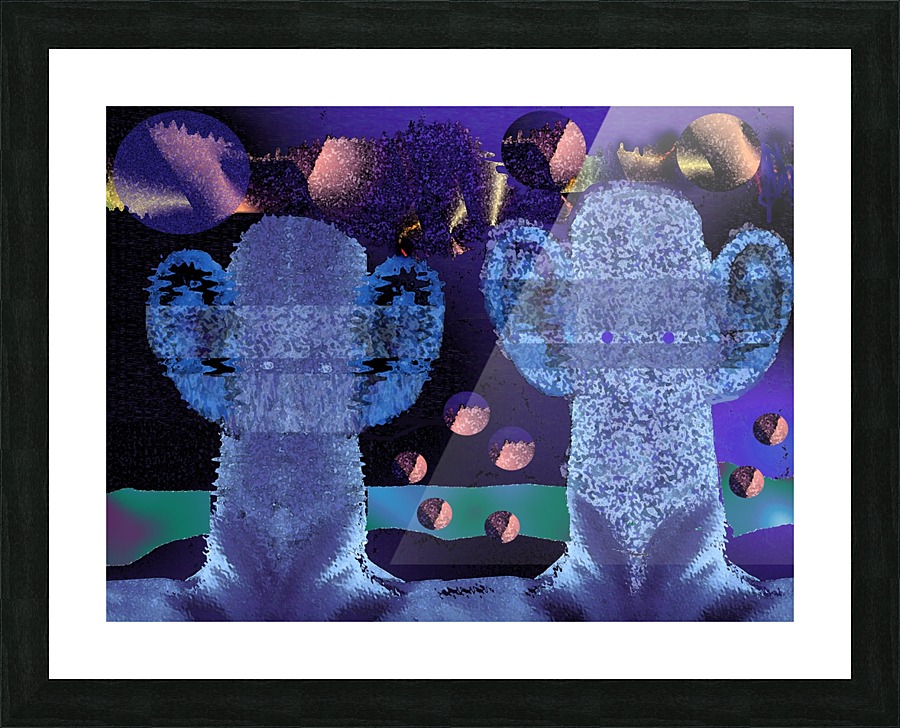 Visitors 654 Picture Frame print